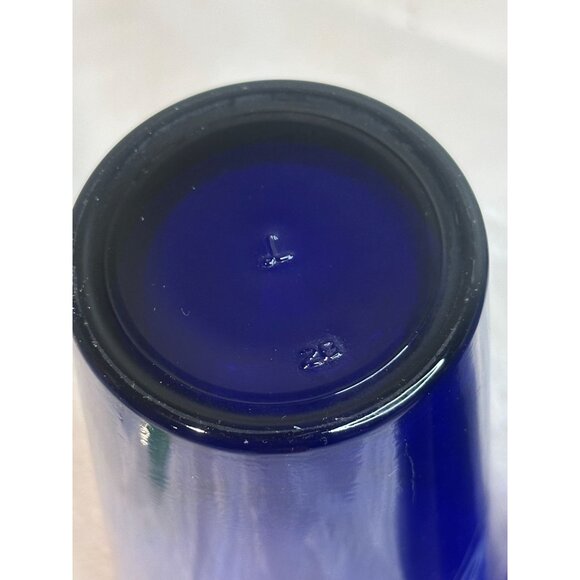 LABATT BLUE Pint Beer Drink Glass Cobalt Blue Libbey Made USA 16oz Set of Two - Picture 6 of 6